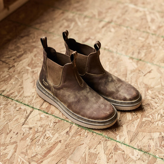 Georgia Men's Superlyte Wedge Chelsea Work Boot- Brown- GB00742 - Overlook Boots