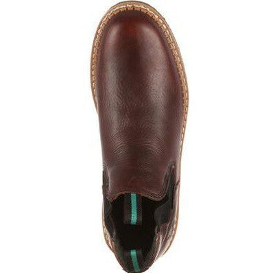 Georgia Men's Giant 5" Steel Toe Waterproof High Romeo Work Boot -Brown- GR530 - Overlook Boots