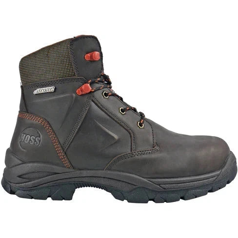 Hoss Men's Hudson Composite Toe Waterproof Puncture Resist Work Boot - Brown 60466  - Overlook Boots