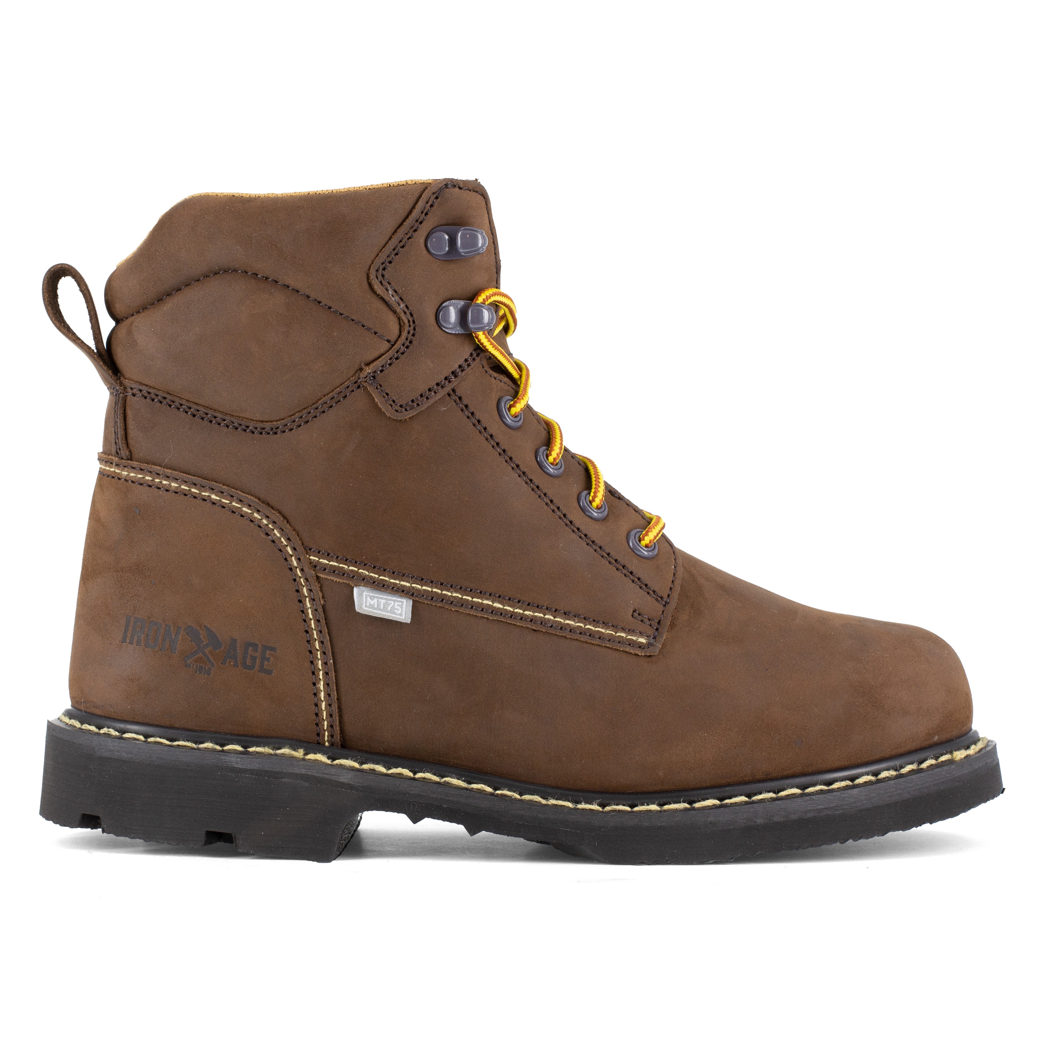 Iron Age Men's Groundbreaker 6" Steel Toe Work Boot - Brown - IA5014 - Overlook Boots