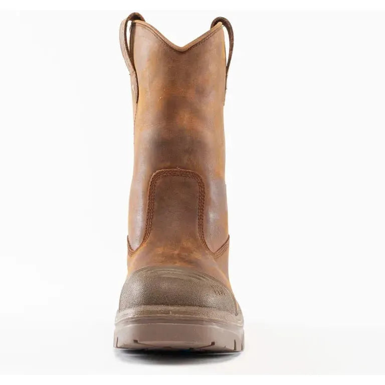 Steel Blue Men's Heeler Scuff 10" Steel Toe WP Work Boot- Brown- 812965 - Overlook Boots