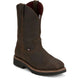 Justin Men's USA Made Billings 11" Steel Toe Waterproof Wester Work Boot - HL4235 12.0 / Medium / Brown - Overlook Boots
