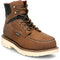 Justin Men's Bristol 6" Steel Toe Waterproof Slip Resist Work Boot- Brown- HW687 7 / Medium / Brown - Overlook Boots