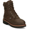 Justin Men's Rivot 8" Waterproof Steel Toe Western Work Boot -Brown- OW458 6.0 / Medium / Brown - Overlook Boots