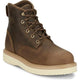 Justin Men's Maxwell 6" Steel Toe Lace Up Work Boot- Tan- OW709 6.0 / Medium / Tan - Overlook Boots