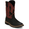 Justin Men's Bolt 11" Square Toe Western Work Boot -Black- SE4116 8.0 / Medium / Black - Overlook Boots