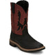 Justin Men's Bolt 11" Square Toe Western Work Boot -Black- SE4116 8.0 / Medium / Black - Overlook Boots