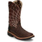 Justin Men's Derrickman 12" Waterproof Western Work Boot -Brown- SE4834 8.0 / Medium / Brown - Overlook Boots