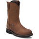 Justin Men's Drywall 10" Steel Toe Waterproof Western Work Boot -Brown- SE4961 - Overlook Boots