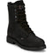 Justin Men's Truckton 8" Steel Toe Waterproof Lace Up Work Boot- Black- SE636 7.0 / Medium / Black - Overlook Boots