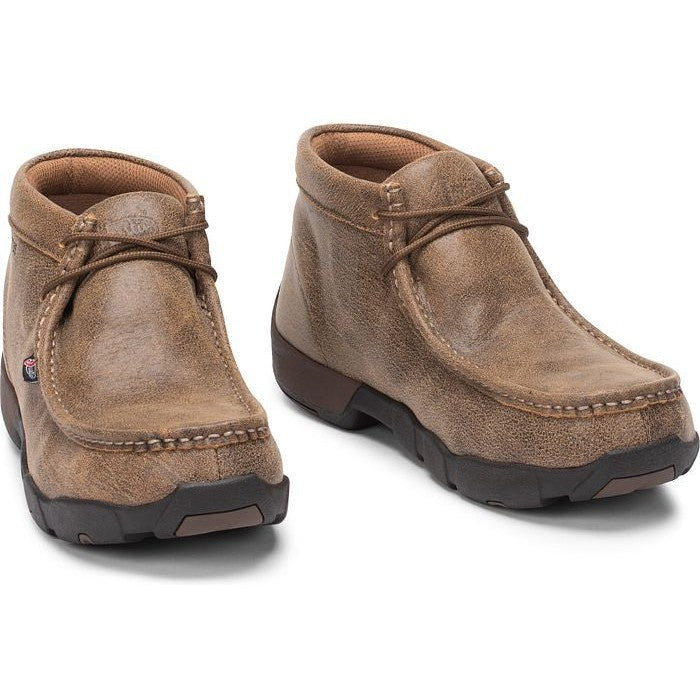 Justin Men's Cappie Steel Toe Western Work Boot -Tan Bomber- 237  - Overlook Boots