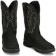 Justin Men's Nitread 11" Comp Toe Waterproof Pull On Work Boot- Black- CR3208 - Overlook Boots
