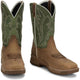 Justin Men's Nitread 11" Comp Toe Waterproof Pull On Work Boot- Brown- CR3210 - Overlook Boots