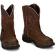 Justin Women's Wanette 8" Steel Toe Western Work Boot -Brown- GY9980 - Overlook Boots