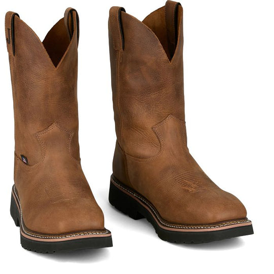 Justin Men's Ames 11" Steel Toe Wester Work Boot - HL4223 - Overlook Boots