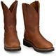 Justin Men's Lafayette 11" Soft Toe Waterproof Pull On Work Boot- Brown- HL4226 - Overlook Boots