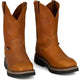 Justin Men's Lafayette 11" Steel Toe Pull On Work Boot- Brown- HL4227 - Overlook Boots
