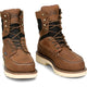Justin Men's Ledbetter 8" Steel Toe Waterproof Western Work Boot- Brown- HW693 - Overlook Boots