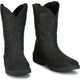 Justin Men's Drifter 11" Steel Toe WP Western Work Boot - Black - PD4065 - Overlook Boots