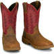 Justin Men's Markout 11" Steel Toe Western Work Boot - Brown - PD4071 - Overlook Boots