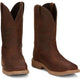 Justin Men's Buster 11" Steel Waterproof Western Work Boot -Brown- SE3101 - Overlook Boots