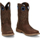 Justin Men's All Round 11" Waterproof Western Work Boot -Brown- SE3114 - Overlook Boots