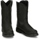 Justin Men's Dorsal 11" Round Toe Waterproof Pull On Work Boot- Black- SE4637 - Overlook Boots