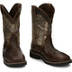 Justin Men's Trekker 11" Composite Toe Waterproof Western Work Boot -Brown- SE4677 - Overlook Boots