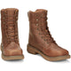 Justin Men's Rush 8" Nano Composite Toe Waterproof Western Work Boot -Brown- SE468 - Overlook Boots