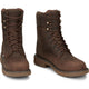 Justin Men's Rush 8" Waterproof Nano Composite Toe Western Work Boot -Brown- SE469 - Overlook Boots