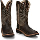 Justin Men's Derrickman 12" Composite Toe Western Work Boot -Brown- SE4833 - Overlook Boots