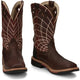 Justin Men's Derrickman 12" Composite Toe Western Work Boot -Brown- SE4835 - Overlook Boots