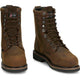 Justin Men's Pulley 8" Comp Toe Waterproof Met Guard Work Boot- Brown- SE630 - Overlook Boots