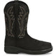 Justin Men's Nitread 11" Comp Toe Waterproof Pull On Work Boot- Black- CR3208 - Overlook Boots