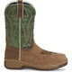 Justin Men's Nitread 11" Comp Toe Waterproof Pull On Work Boot- Brown- CR3210 - Overlook Boots