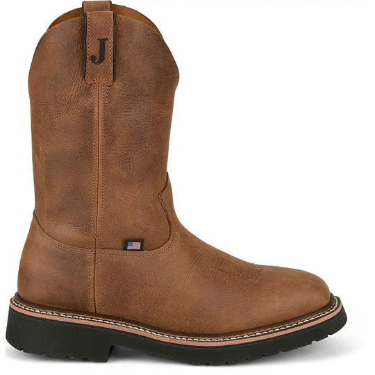 Justin Men's Ames 11" Steel Toe Wester Work Boot - HL4223 - Overlook Boots