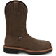 Justin Men's Carbide 11" Waterproof Steel Toe Slip Resistant Western Work Boot - Hickory Brown - OW4458 - Overlook Boots