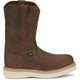 Justin Men's Ram 10" Steel Toe Slip Resist Lace Up Work Boot- Brown- OW4711 - Overlook Boots