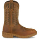Justin Men's Blinder 11" Steel Toe WP Western Work Boot- Brown- PD4069 - Overlook Boots