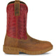Justin Men's Markout 11" Steel Toe Western Work Boot - Brown - PD4071 7.0 / Medium / Brown - Overlook Boots