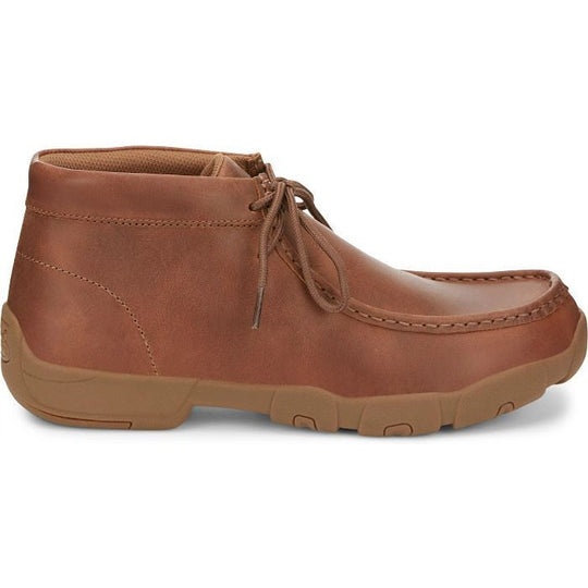 Justin Men's Cappie 4" Moc Toe Work Shoe -Sand Tan- SE241 8.0 / Medium / Tan - Overlook Boots