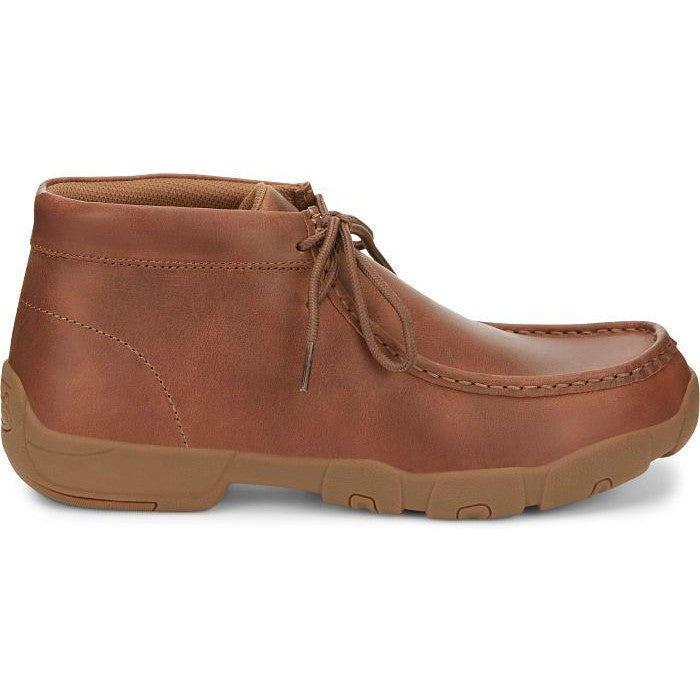 Justin Men's Cappie 4" Moc Toe Western Work Shoe -Sand Tan- SE241 8 / Medium / Tan - Overlook Boots