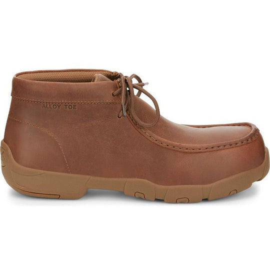 Justin Men's Cappie 4" Alloy Toe Work Shoe -Brown- SE242 8.0 / Medium / Brown - Overlook Boots