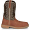 Justin Men's Bolt 11" Square Toe Western Work Boot -Brown- SE4110 8.0 / Medium / Light Brown - Overlook Boots
