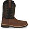 Justin Men's Bolt 11" Square Toe Western Work Boot - Brown - SE4112 8.0 / Medium / Brown - Overlook Boots