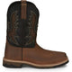 Justin Men's Bolt 11" Square Toe Western Work Boot - Brown - SE4112 8.0 / Medium / Brown - Overlook Boots