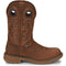 Justin Men's Rush 11" Round Toe Waterproof Western Work Boot -Brown- SE4332 7.0 / Medium / Brown - Overlook Boots