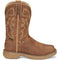 Justin Men's Rush 11" Steel Toe Waterproof Western Work Boot -Tan- SE4340 8.0 / Medium / Tan - Overlook Boots