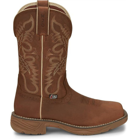 Justin Women's Rush 11" Waterproof Western Work Boot -Tan- SE4353 6 / Medium / Tan - Overlook Boots