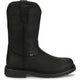 Justin Men's Dorsal 11" Steel Toe Waterproof Pull On Work Boot- Black- SE4635 - Overlook Boots